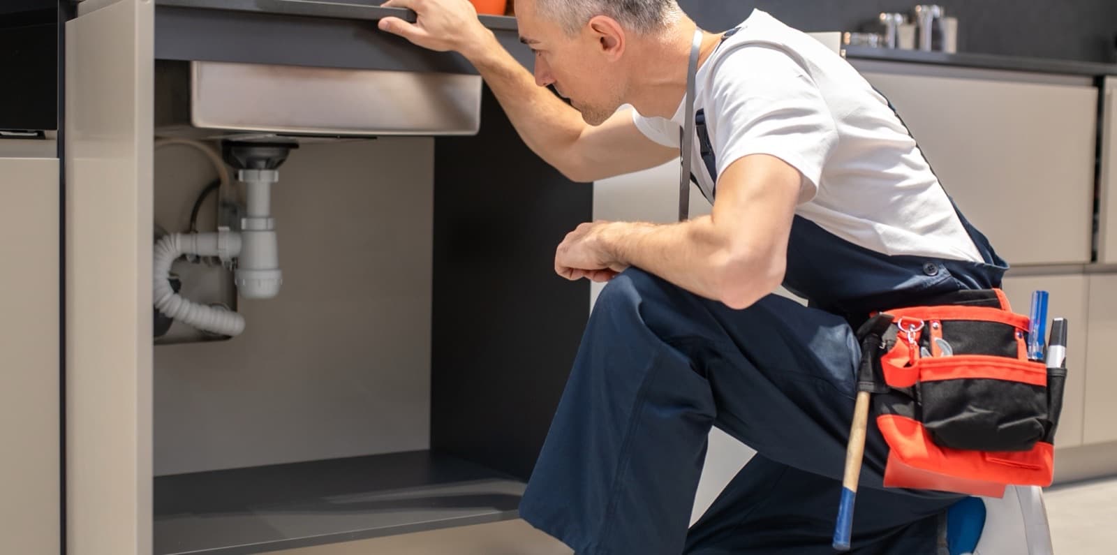 Licensed tradesperson working on a job